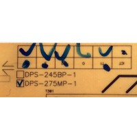 FUENTE DE PODER / SONY 1-857-093-41 / DPS-275MP-1 / DPS-275MP-1 A / 185709341 / PARTE SUSTITUTA DPS-275MP A / 1-857-093-21 / PANEL´S LTZ460HB10 / LTY460HB10 / MODELO KDL-46S4100